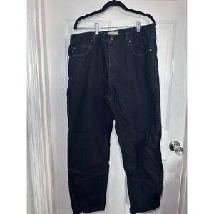 Men LL Bean Vintage Black Jeans Denim Classic Fit 38x32